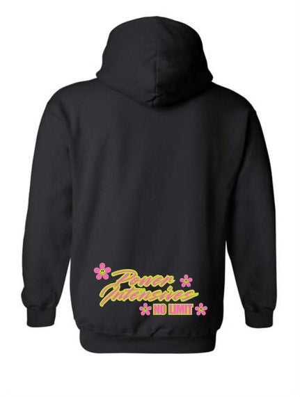ADULT BRAND NEW "NO LIMIT" NEON BLACK HOODIE