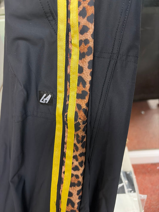 BOSS BOW PANT METALIC GOLD AND LEOPARD