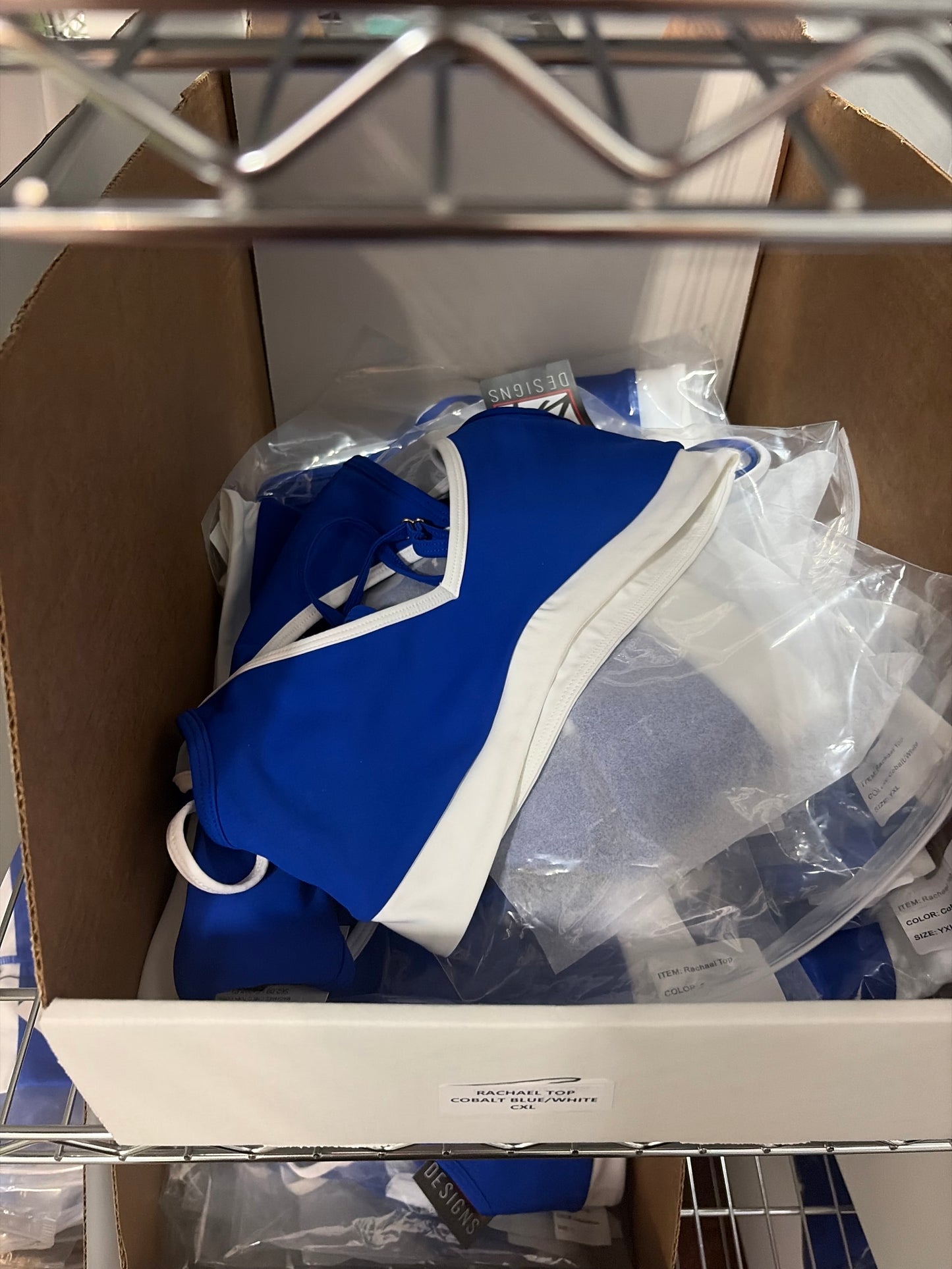 RACHAEL TOP COBALT BLUE/ WHITE