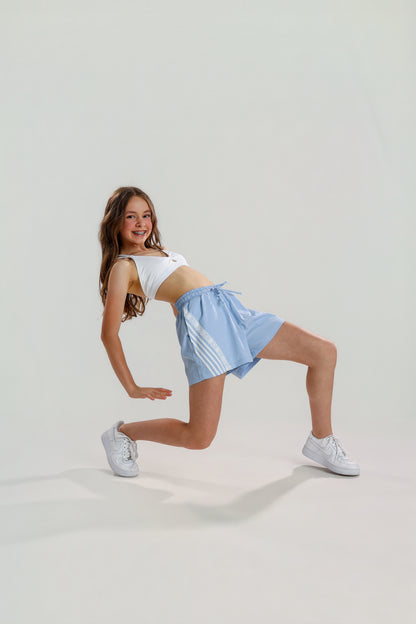 NIOR LACE SHORTS BLUE