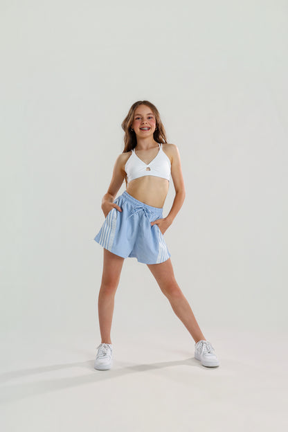 NIOR LACE SHORTS BLUE