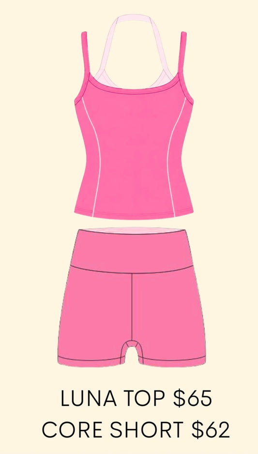 CORE SHORT IN LIPSTICK