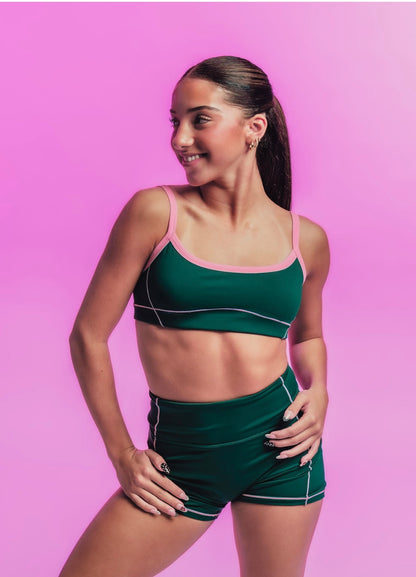 SALEM GREEN AND PINK SHORTS