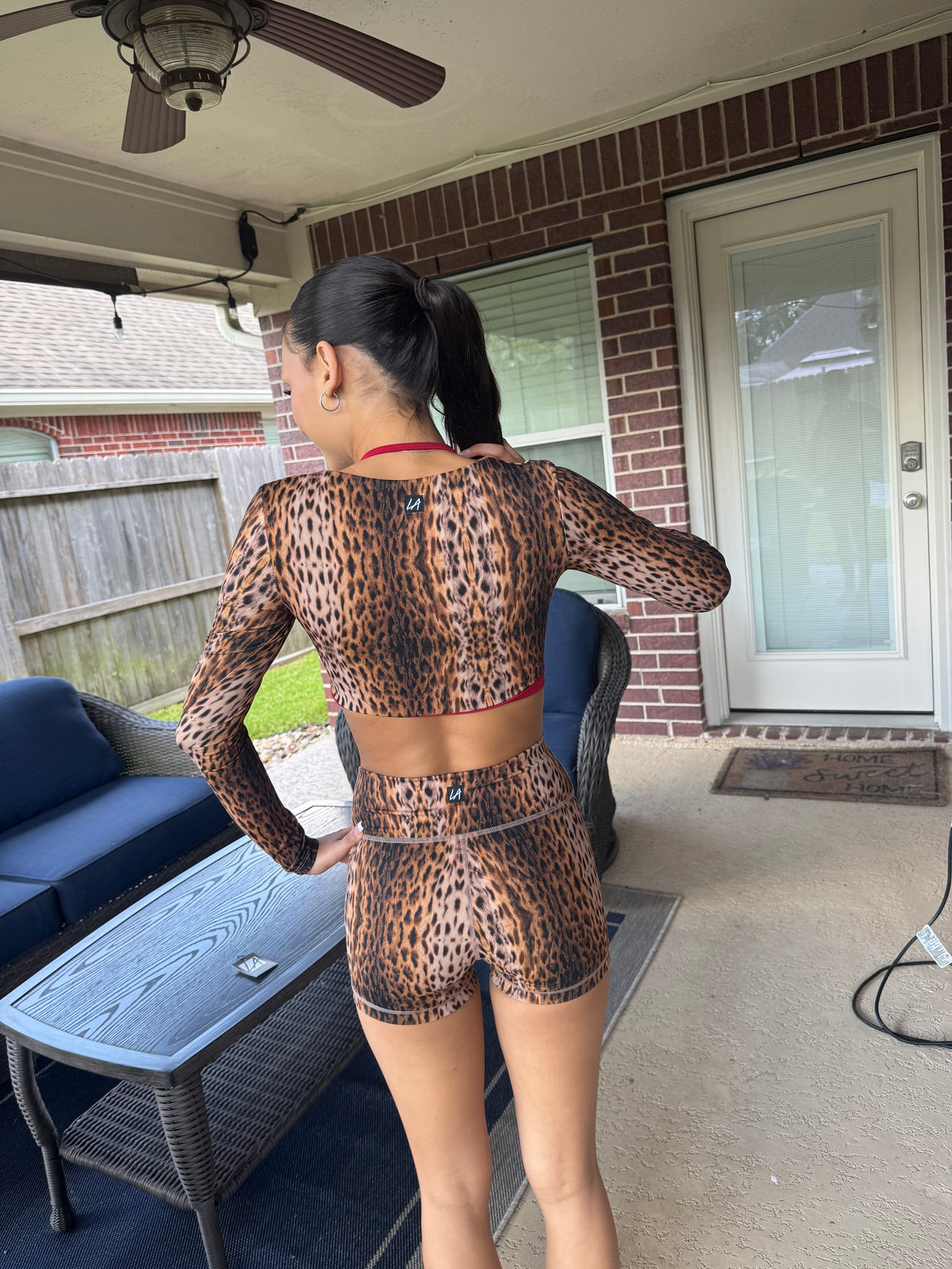 305 LONG SLEEVE - CHEETAH/SANGRIA